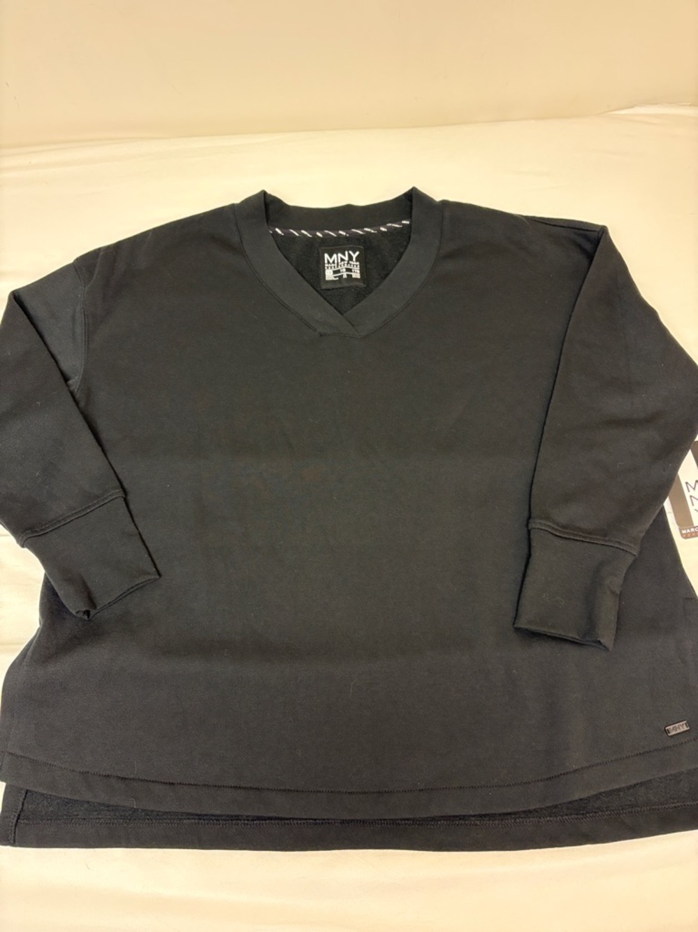V Neck Performance Sweatshirt Black Sz 1XL  NWT